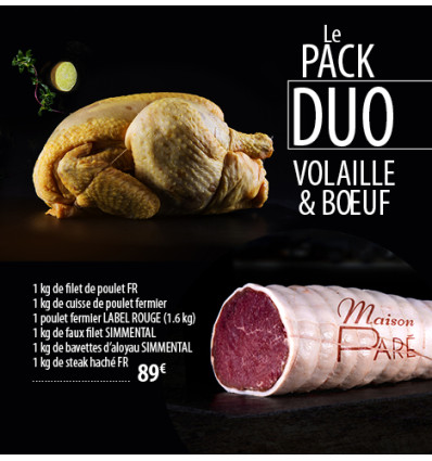 PACK DUO BOEUF VOLAILLE