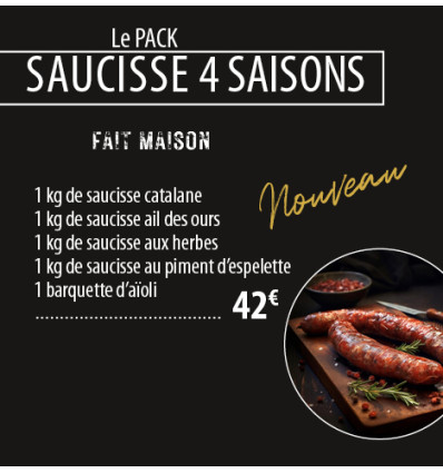 PACK SAUCISSE 4 SAISONS