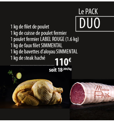 PACK DUO VOLAILLE ET BOEUF