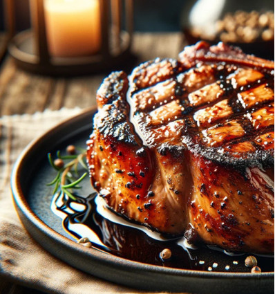 CÔTE DE PORC mariné